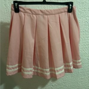 Hot Topic Pink Pleated Skirt